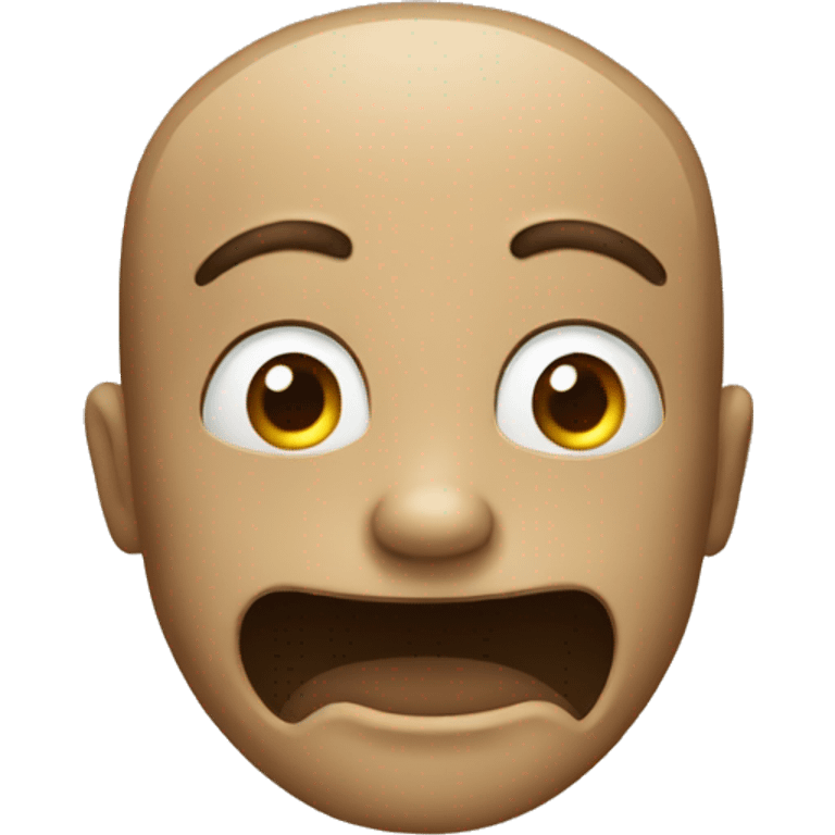 Un emoji qui regarde mal emoji