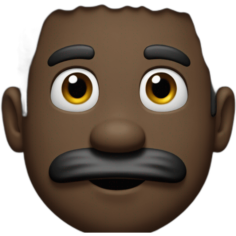 black mario bros face emoji