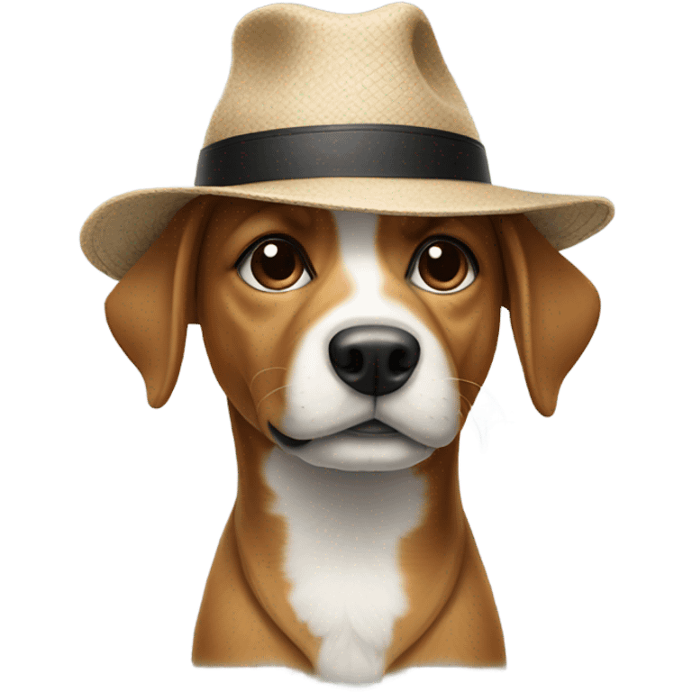 Dog with a hat  emoji