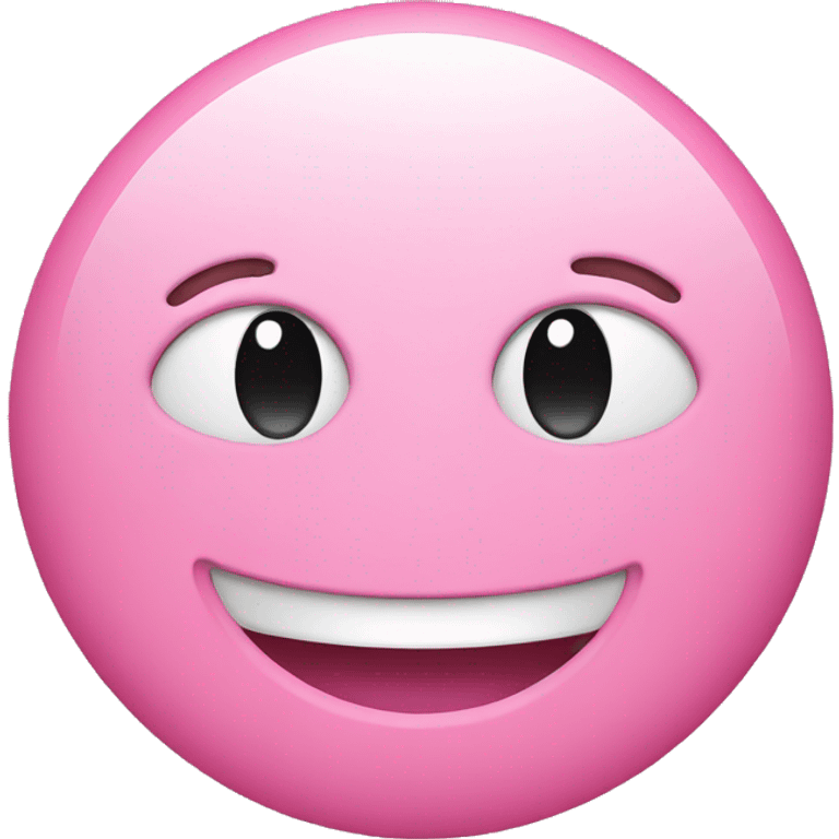 Pink smiley emoji  emoji