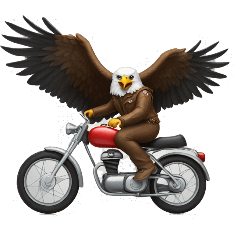 Eagle Riding a Bike emoji