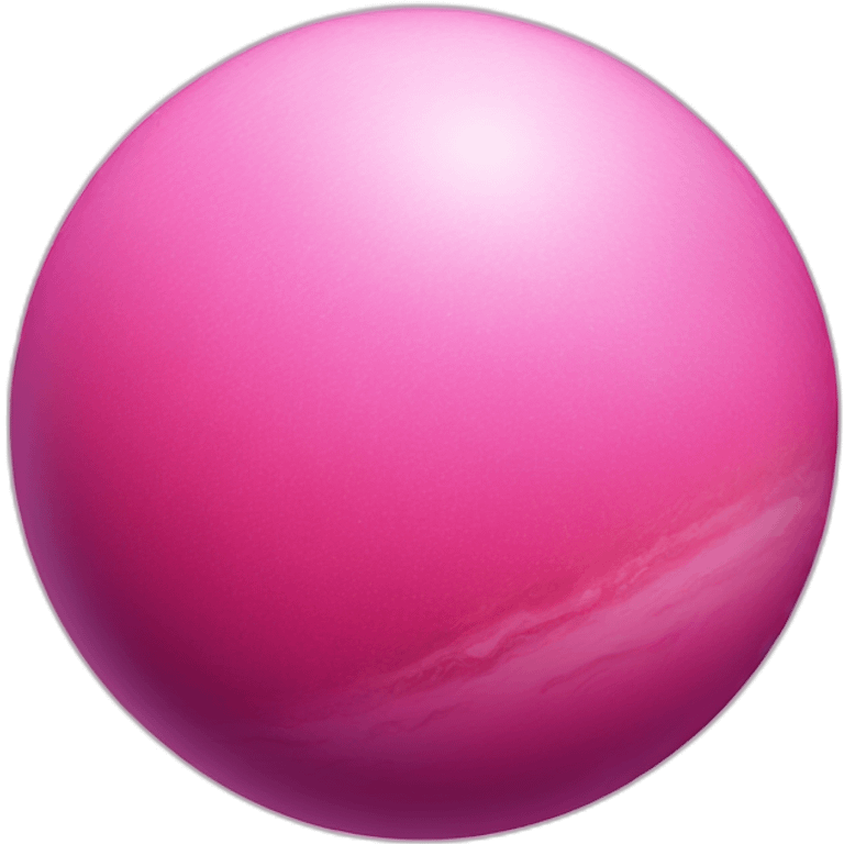 Planet pink emoji