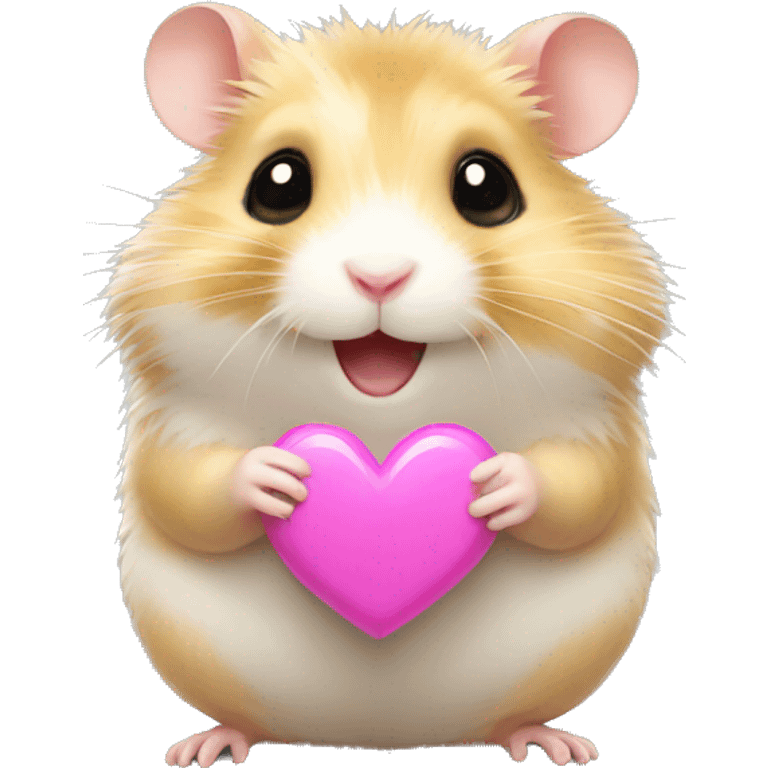 Hamster with heart  emoji