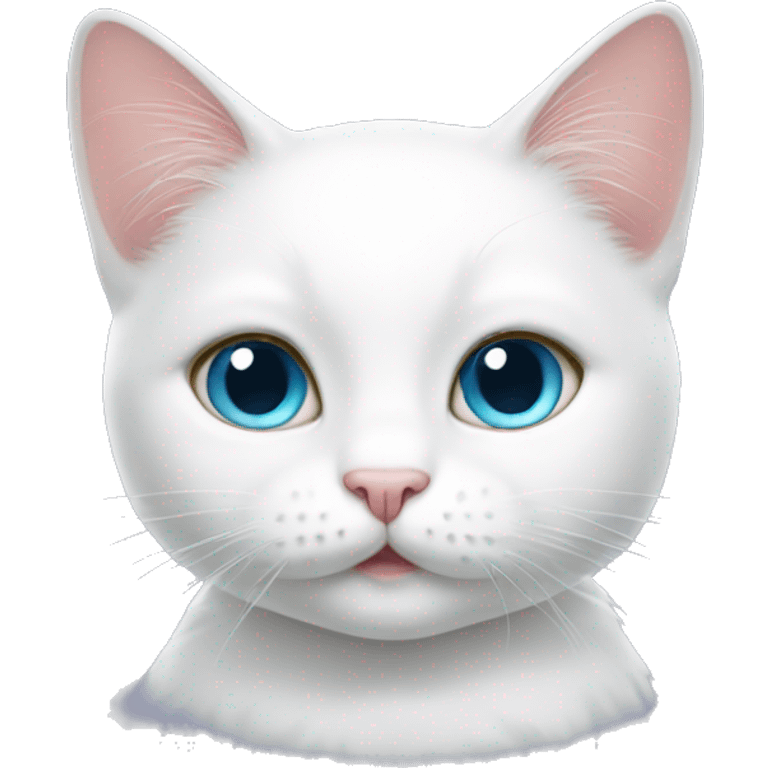 cute white cat emoji