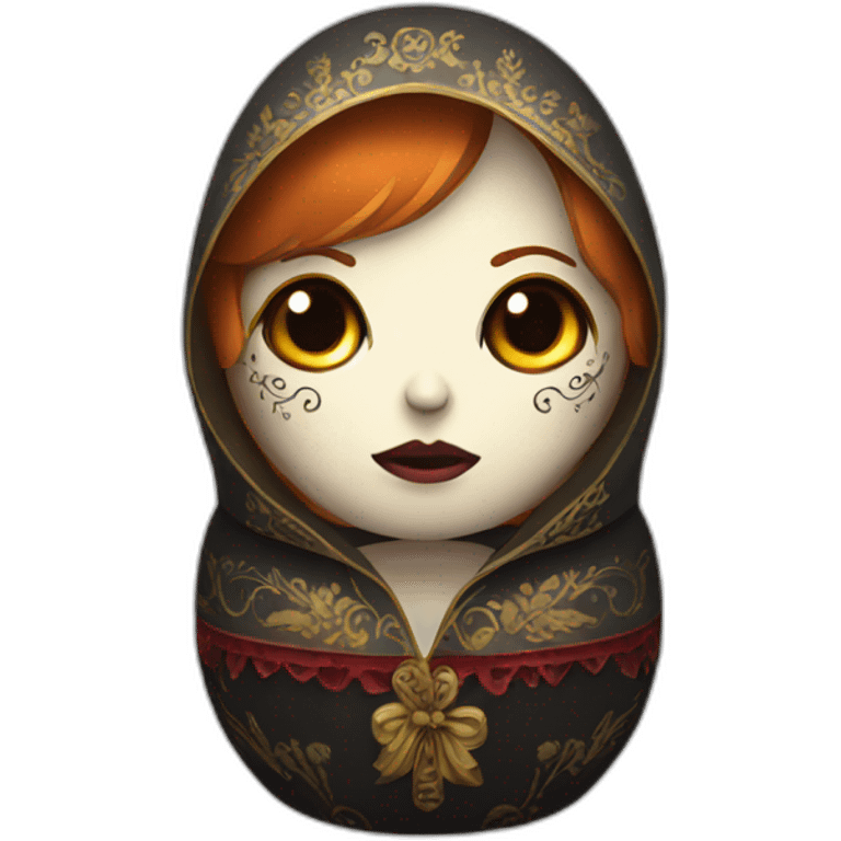 Scary Russian doll emoji