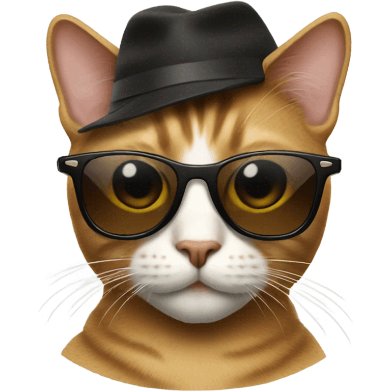 Cat with sunglasses emoji