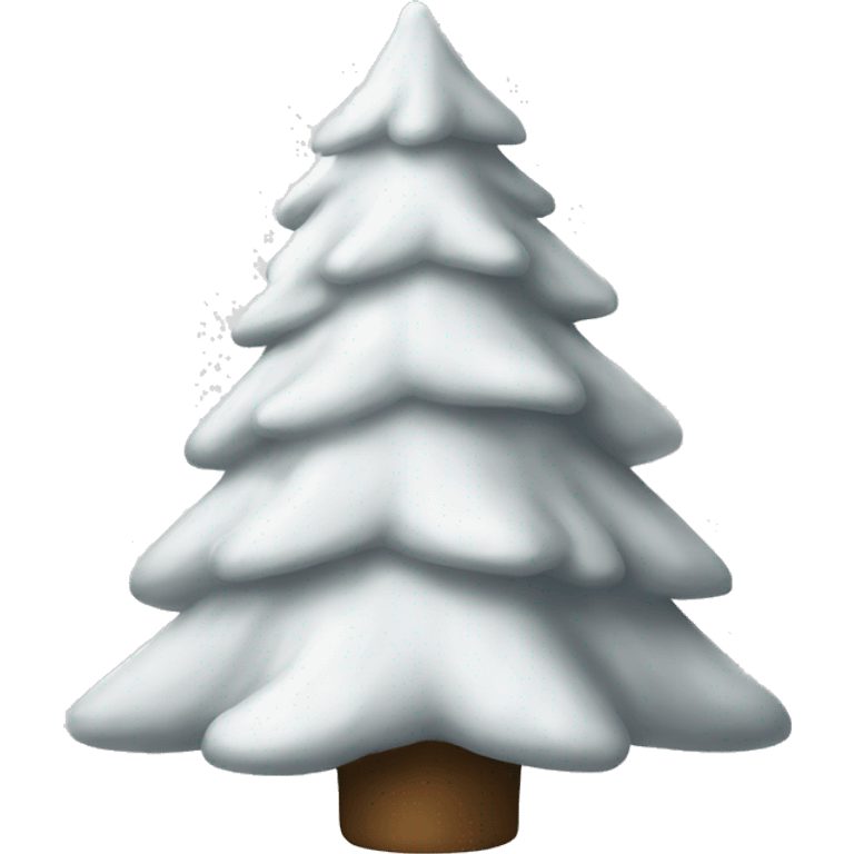 White Christmas tree emoji