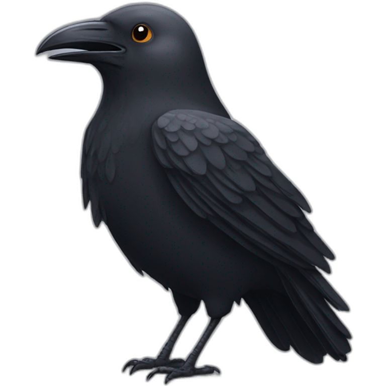 Happy crow emoji