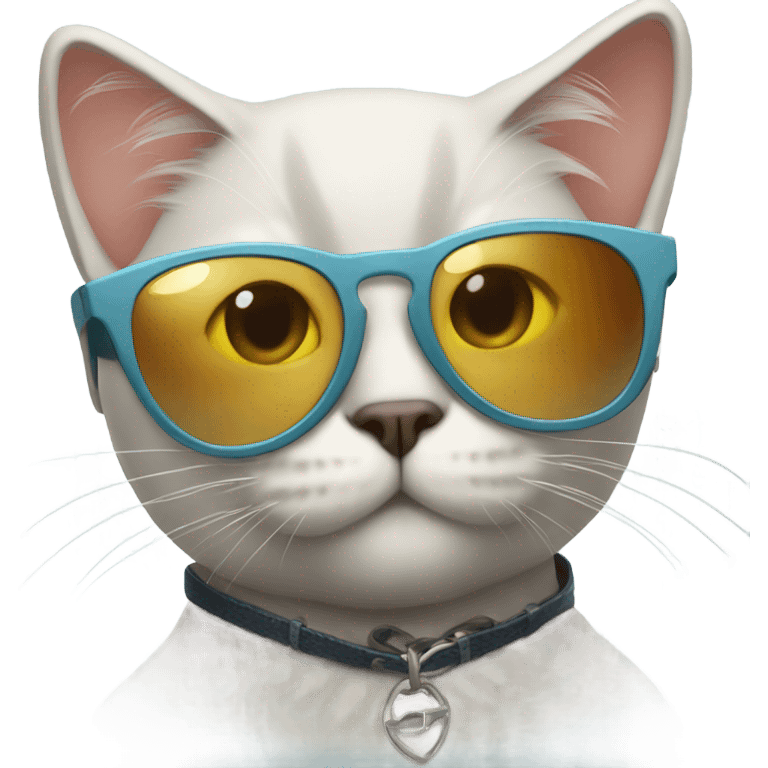 Cat with sunglasses emoji