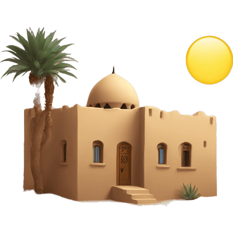 arab house in desert emoji