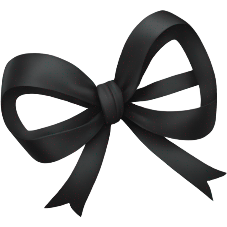 Black bow emoji