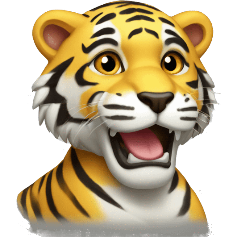 I want a yellow tiger emoji