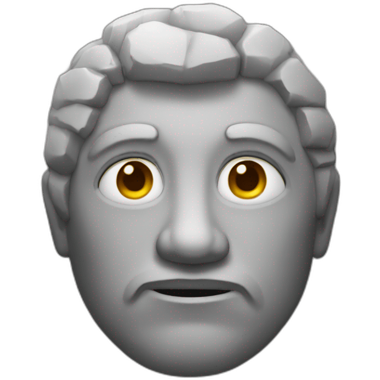 stone face emoji