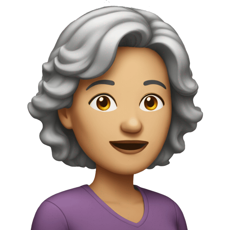 middle-aged woman emoji