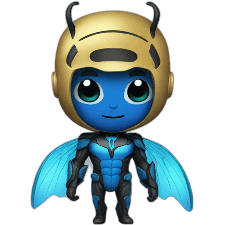 Blue beetle emoji