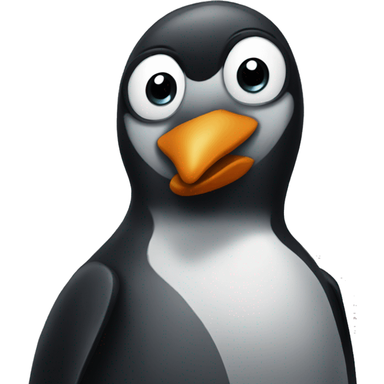 penguin with beard emoji