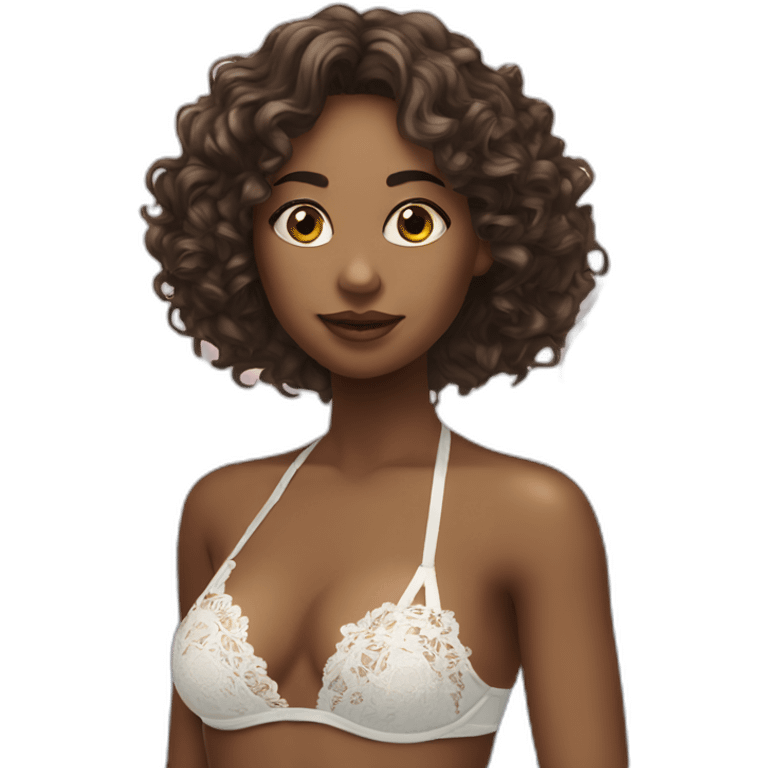 woman-leaned-over-bikini-lace emoji