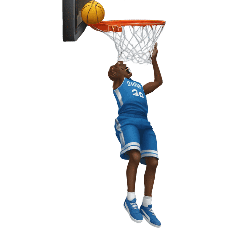 Dunking a ball on someone emoji