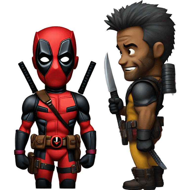 Deadpool wolverine emoji