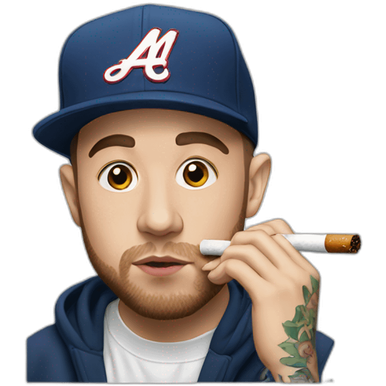 mac miller smoking emoji