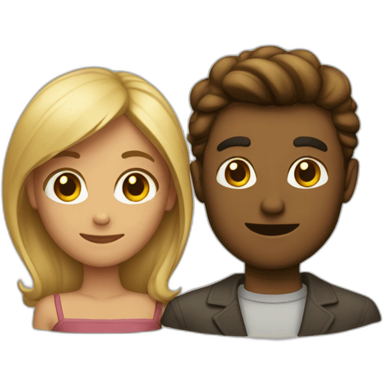 Homme et femme emoji