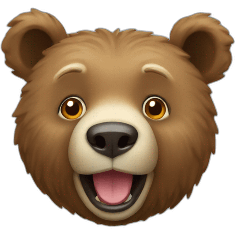 Un ours qui fait caca emoji