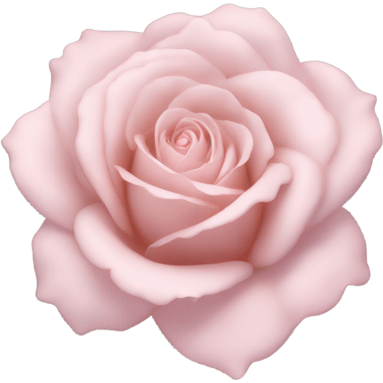 Aesthetic light pink rose emoji