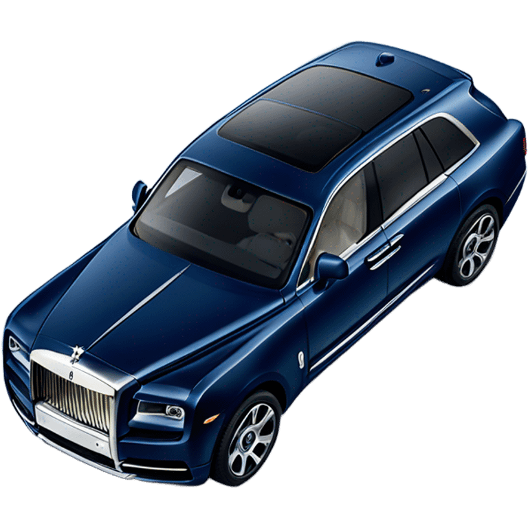 Dark blue rolls Royce cullenan  emoji