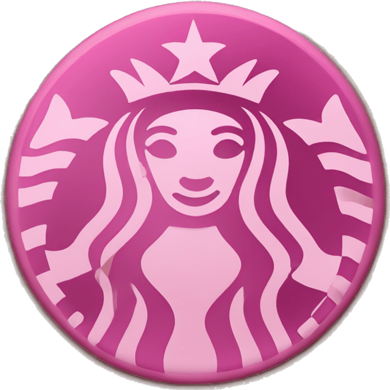 Pink Starbucks emoji