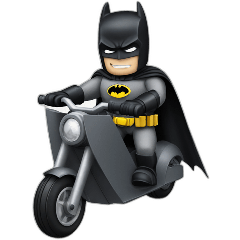 Batman en trottinette emoji