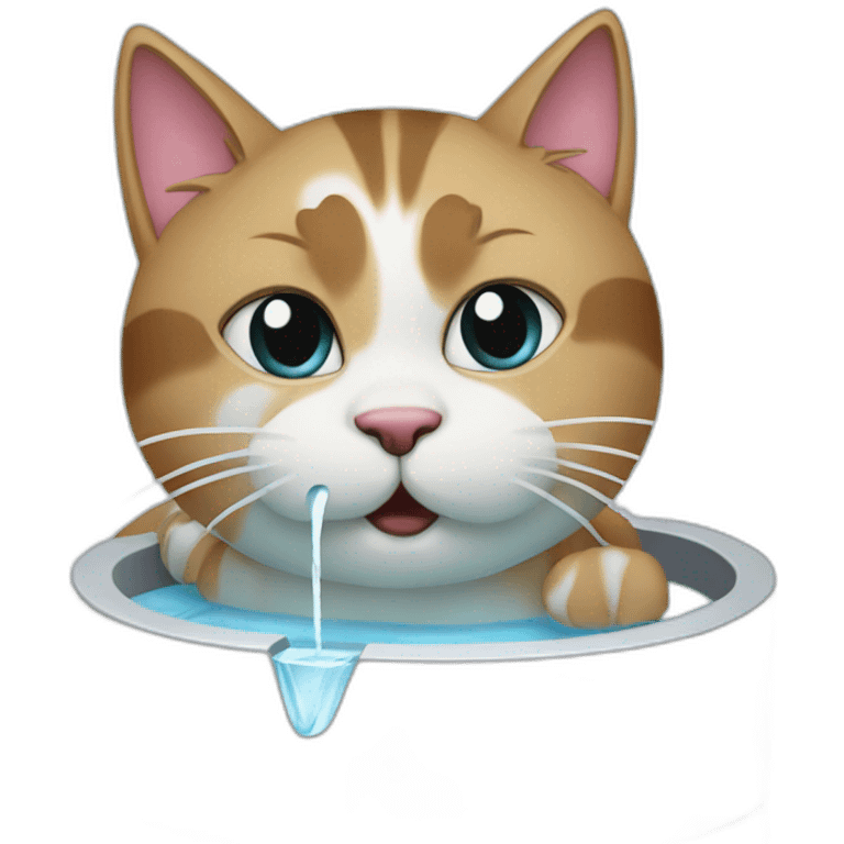 cat water fountain emoji