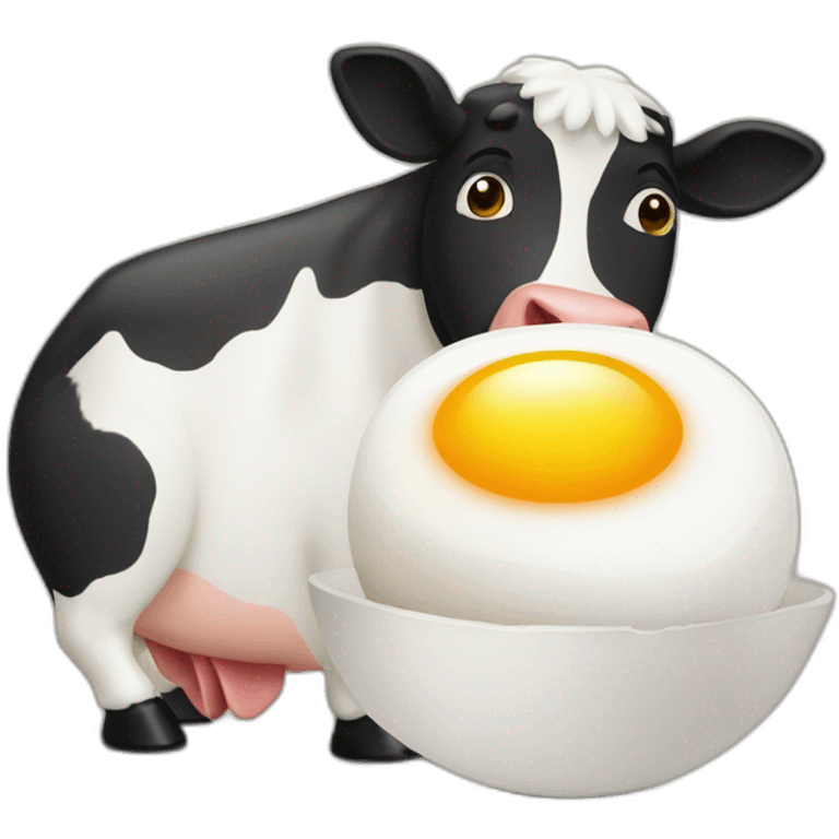 vache et oeuf emoji