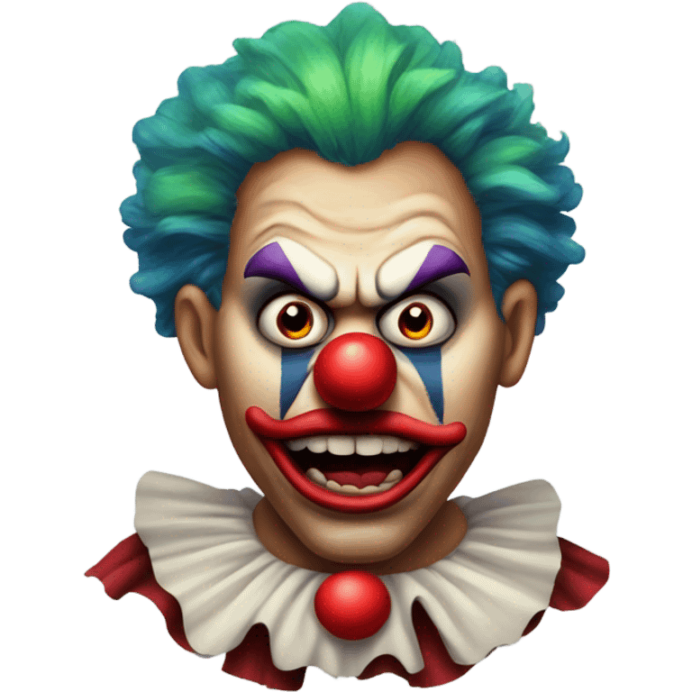 Angry clown  emoji