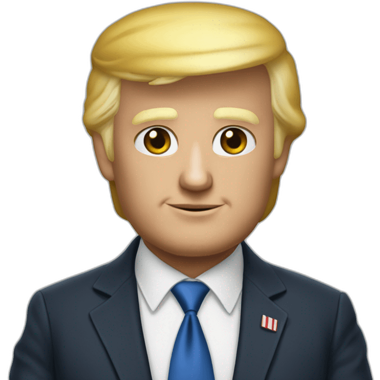 Donalde trump avec un ochet emoji