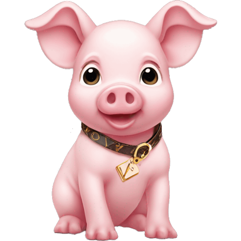 piglet in louis vuitton emoji