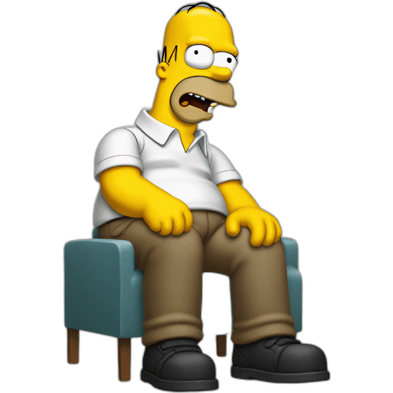 Homer simpson qui fume emoji