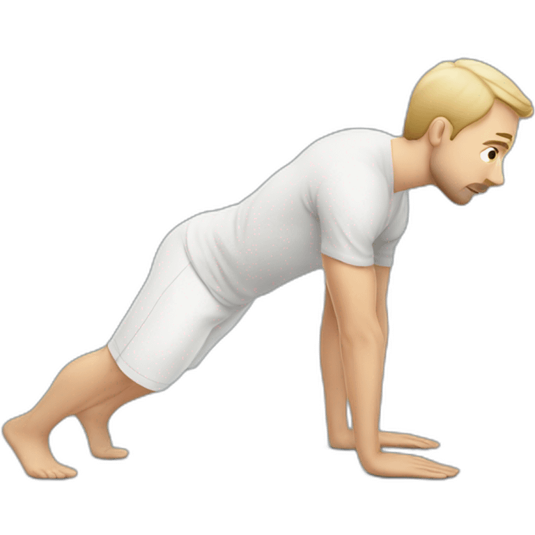 white men doing plank emoji