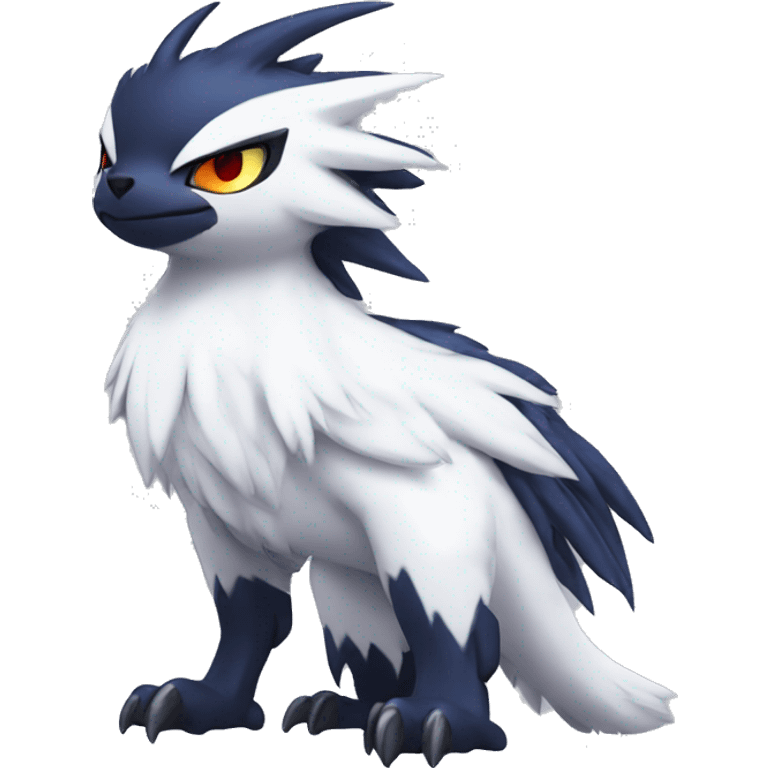 Edgy Cool Kawaii Baby Nargacuga-Absol-Pokémon Full Body Detailed High Quality emoji