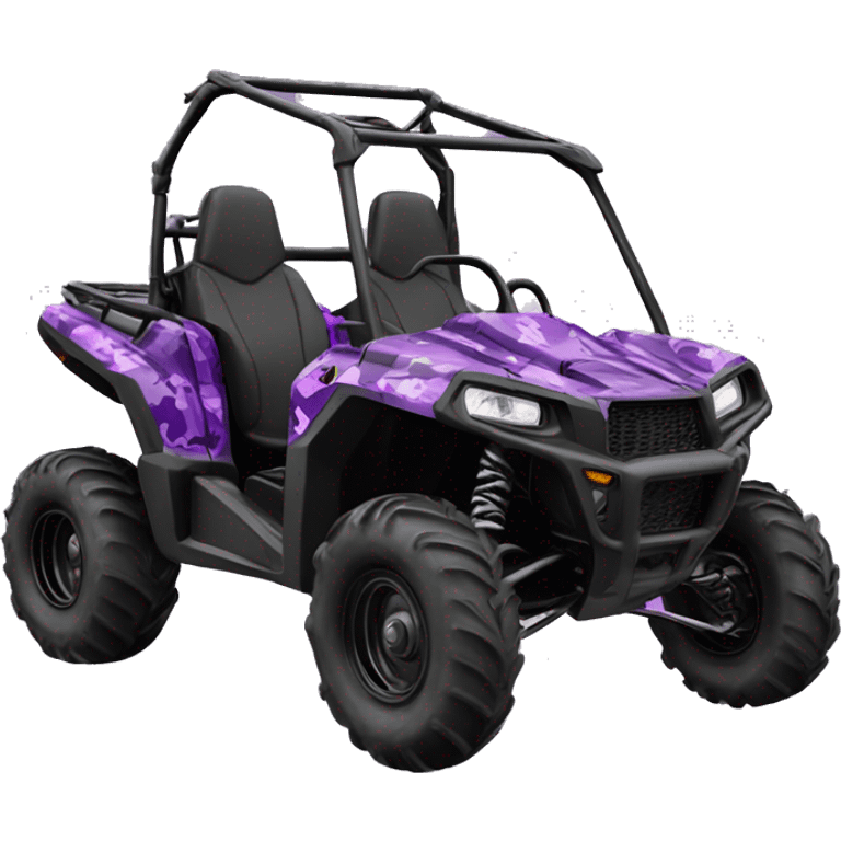 Polaris Purple camouflage buggy atv emoji