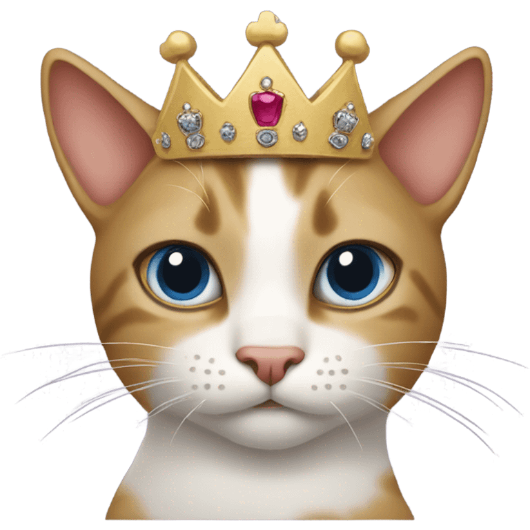 Cat with crown emoji