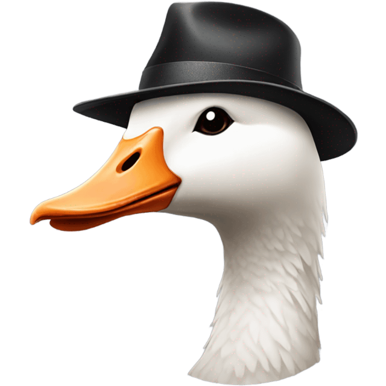 goose with a hat emoji