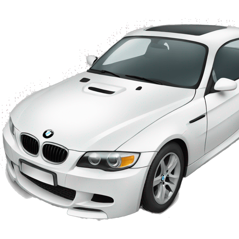 white bmw  emoji