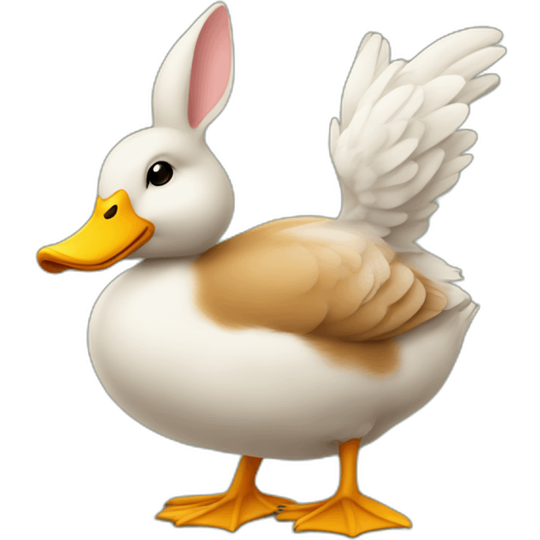 Canard sur lapin emoji