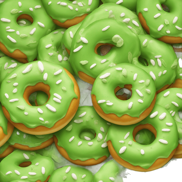 green matcha donut emoji