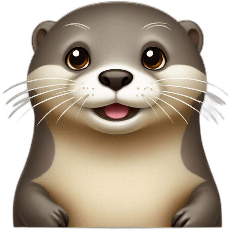 Loutre sur une trotue emoji