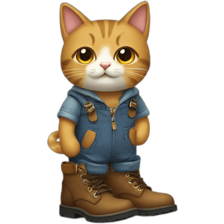 Gato con botas emoji