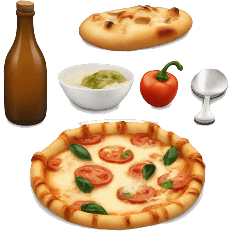 Aesthetic italian food emoji