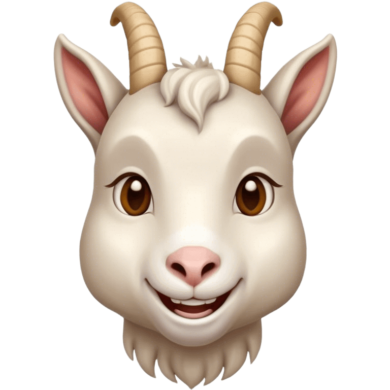 smiling goat emoji