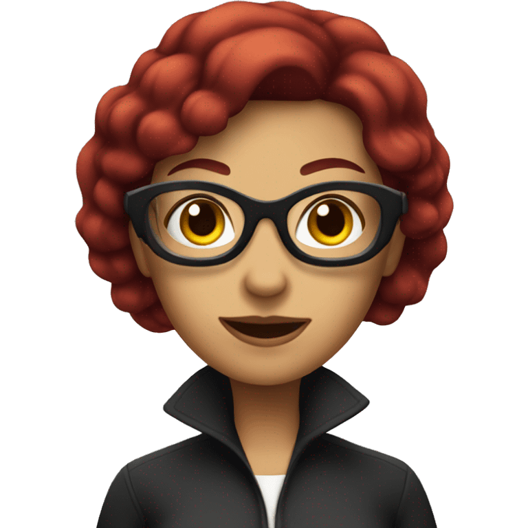 Female spy with maroon hair emoji