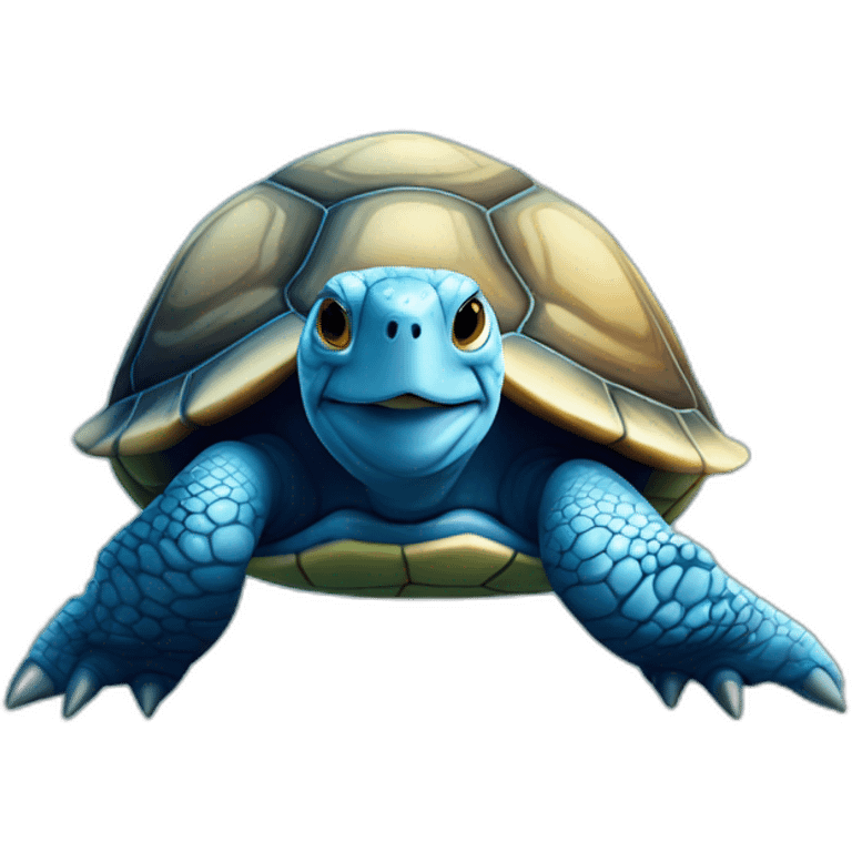 Tortue bleue emoji